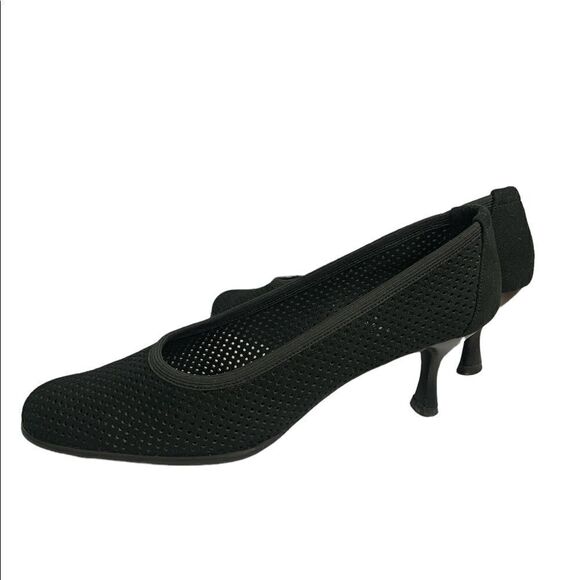 Stuart Weitzman Perforated Suede Heels - Picture 2 of 7